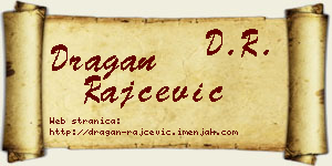 Dragan Rajčević vizit kartica